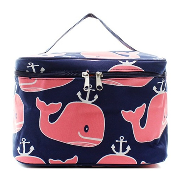 Ngil Handbags - Ngil Women's Canvas Fashion Whale Cosmetic Case